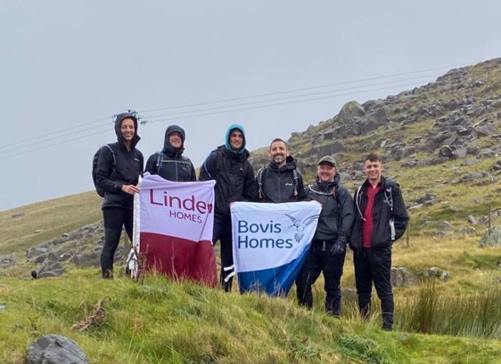 Housebuilder colleagues beat Three Peaks Challenge in aid of charity for young people